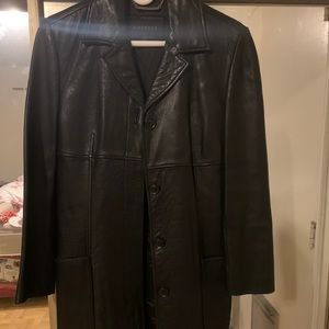 Leather Trench Coat